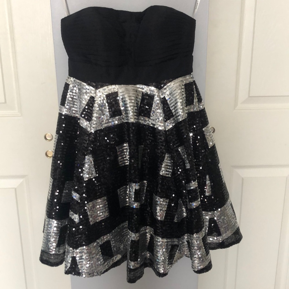 Black/silver prom/homecoming dress!